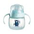 Неразливаща се чаша с мек накрайник и дръжки Tommee Tippee Soft Spout Bacshield Синя