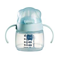 Неразливаща се чаша с мек накрайник и дръжки Tommee Tippee Soft Spout Bacshield Синя