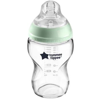 Стъклено бебешко шише за хранене Tommee Tippee Easi-Vent 250 мл