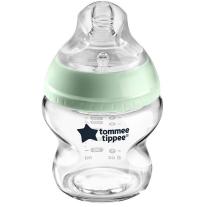 Стъклено бебешко шише за хранене Tommee Tippee Easi-Vent 150 мл