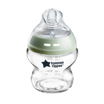 Стъклено бебешко шише за хранене Tommee Tippee Easi-Vent 150 мл
