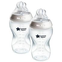 Комплект самостерилизиращи се бебешки шишета за хранене Tommee Tippee Natural Start 340 мл