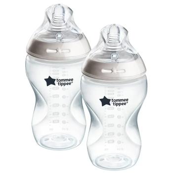 Комплект самостерилизиращи се бебешки шишета за хранене Tommee Tippee Natural Start 340 мл
