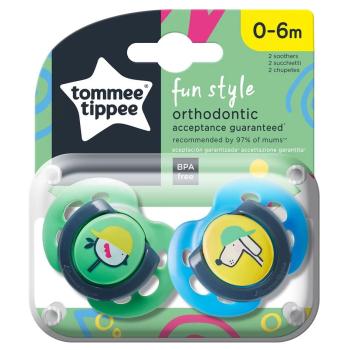 Ортодонтични залъгалки Tommee Tippee Fun Style Куче и Пиле 0-6м