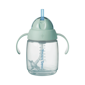 Неразливаща се чаша със сламка и дръжки Tommee Tippee TRAINER STRAW 240мл 6м+