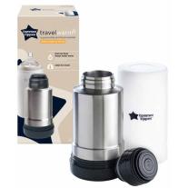 Метален термос с контейнер за затопляне на бебешки шишета Tommee Tippee Travel Warm 2в1