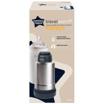 Метален термос с контейнер за затопляне на бебешки шишета Tommee Tippee Travel Warm 2в1