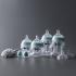 Комплект от самостерилизиращи се бебешки шишета за хранене Tommee Tippee Advanced Anti-Colic+, биберони, залъгалки и четка за почистване на шишета