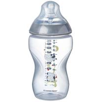 Бебешко шише за хранене Tommee Tippee Easi-Vent Бухали 340 мл