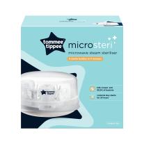 Парен стерилизатор за микровълнова фурна Tommee Tippee Micro Steri с подарък ортодонтична залъгалка 0-6м