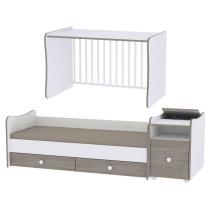Трансформиращо се детско легло Lorelli - Trend Plus, бяло и String