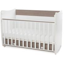 Трансформиращо се легло Lorelli - Dream, 60 х 120, бяло и кафе