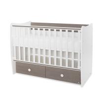 Трансформиращо се легло Lorelli - Matrix, 60 х 120 cm, бяло/кафе