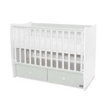 Трансформиращо се легло Lorelli - Matrix, 60 х 120 cm, бяло/milky green