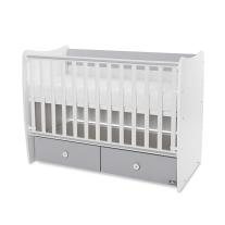 Трансформиращо се легло Lorelli - Matrix, 60 х 120 cm, бяло/stone green