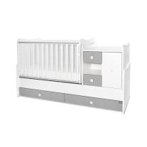 Трансформиращо се легло Lorelli - MiniMax 190/72 см, бяло/stone grey