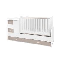 Трансформиращо се легло Lorelli - MiniMax 190/72 см, бяло/string