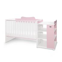 Трансформиращо се легло Lorelli - Multi 190/82 см, бяло/orchid pink