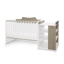 Трансформиращо се легло Lorelli - Multi 190/82 см, бяло/кафе