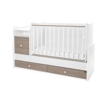 Трансформиращо се легло Lorelli - Trend Plus, бяло/кехлибар