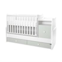 Трансформиращо се легло Lorelli - Trend Plus, бяло/milky green