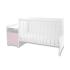 Трансформиращо се легло Lorelli - Trend Plus, бяло/orchid pink