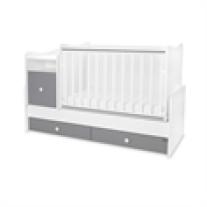 Трансформиращо се легло Lorelli - Trend Plus, бяло/stone grey