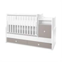 Трансформиращо се легло Lorelli - Trend Plus, бяло/string