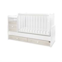 Трансформиращо се легло Lorelli - Trend Plus, бяло/светъл дъб