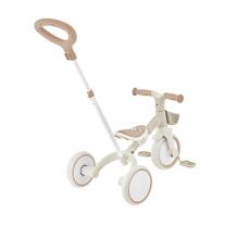 Триколка с родителски контрол 3 в 1 Globber Learning Trike Plus, бежова