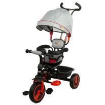 Триколка с родителски контрол Caretero Toyz - Buzz, червена