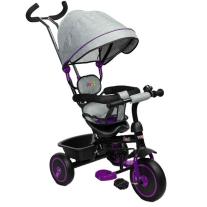 Триколка с родителски контрол Caretero Toyz - Buzz, лилава