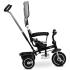 Триколка с родителски контрол Caretero Toyz - Buzz, сива
