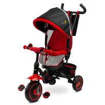 Триколка с родителски контрол Caretero Toyz - Timmy, червена