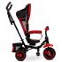 Триколка с родителски контрол Caretero Toyz - Timmy, червена