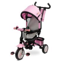 Триколка с родителски контрол Caretero Toyz - Timmy, розова