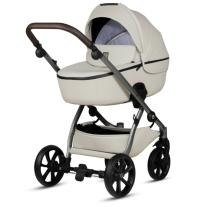 Бебешка количка 2в1 Tutis UNO 5+ Leather Black Sesame