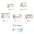 Легло близо до мен Cozee Tutti Bambini XL Junior Bed & Sofa scandinavian walnut/ecru