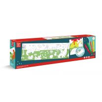 Творчески комплект Hape, Хартиена ролка за оцветяване, Динозаври