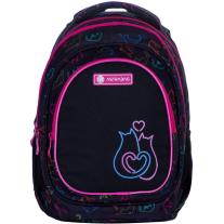 Ученическа раница Astra - Котешка любов, 2 отделения, 20 l