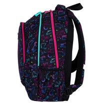 Ученическа раница Astra Head - Котки в тъмното, 3 отделения