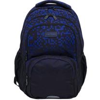 Ученическа раница Astra Head - Сини блокчета, 3 отделения
