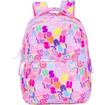 Ученическа раница Marshmallow - Funny, с 2 отделения, розова