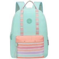Ученическа раница Marshmallow Stripes - Мента, с 2 отделения