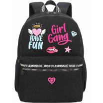 Ученическа раница Miss Lemonade Girl Gang - С 2 отделения, блясък