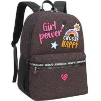Ученическа раница Miss Lemonade Girl Power - С 2 отделения, блясък