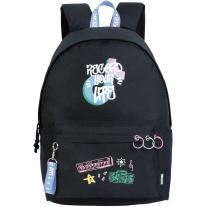 Ученическа раница Unkeeper Tiktoking Around - Record Your Life, черна