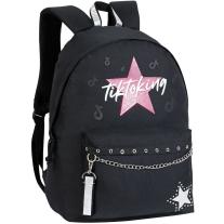 Ученическа раница Unkeeper Tiktoking Around - Star, черна