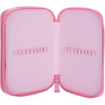 Ученически несесер Astra - Розово котенце, с 2 ципа