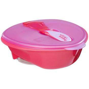 Вакумна купа за хранене Vital Baby - циклама